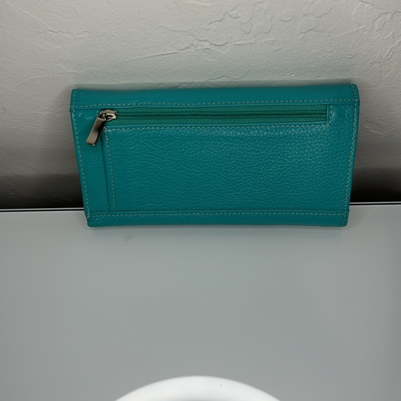 Vera Pelle multi color soft Italian leather long wallet - Picture 2 of 13